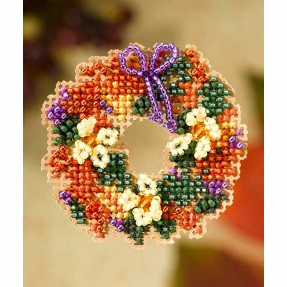 56684_Набор для вышивания бисером "Венок из осенних листьев" 56684_Набор для вышивания бисером "Венок из осенних листьев"