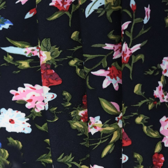 Ткань Штапель 105 г/м? 100% вискоза шир.150 см арт.Р.21073.03 цв.03 синий уп.25м