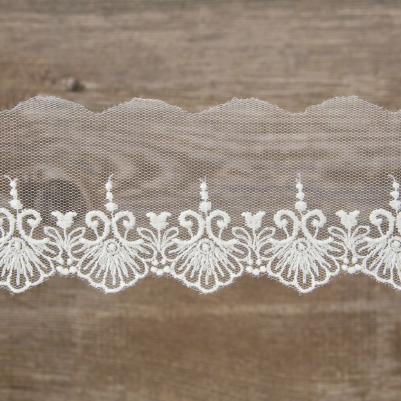 178116_Кружево-вышивка на тюле, 32 мм, 13,50 м