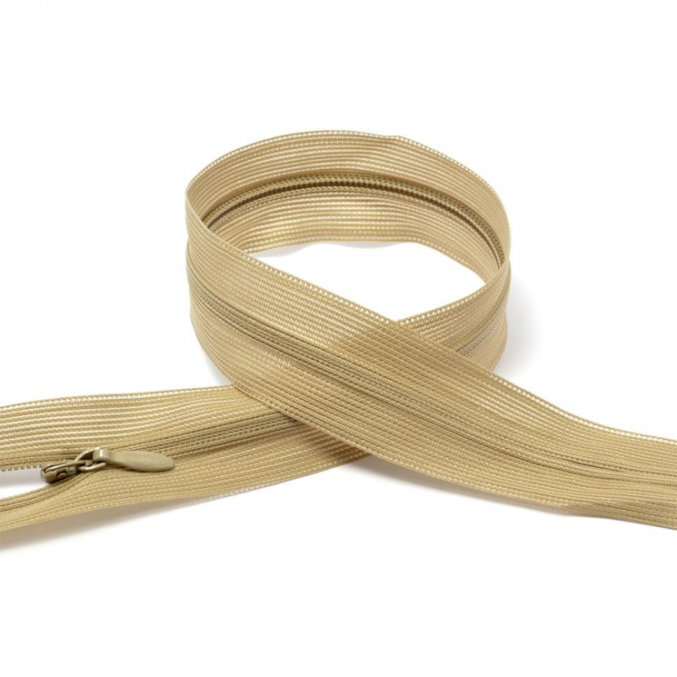 Молния MaxZipper пласт. потайная №3 50см н/р цв.F292 св.коричневый уп.50шт