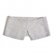 Воротник для поло, х/б 100% Россия DTP-1040 цв.серый меланж разм.10х40 см (±1) уп.10шт