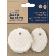 75888_Набор декоративных элементов из ткани с люверсом "Круг/Овал"