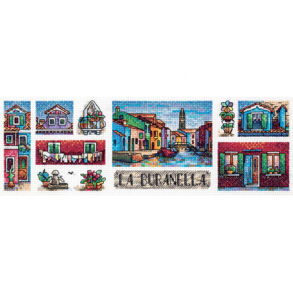 Набор для вышивания PANNA арт. GM-7027 Бурано 31,5х12 см