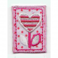 Термоаппликация HKM "Пиратская метка с сердечком"