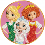 Кристальная мозаика ФРЕЯ арт.TSR-070 Василиса, Варя и Алёнка (магнит) 10х10 см