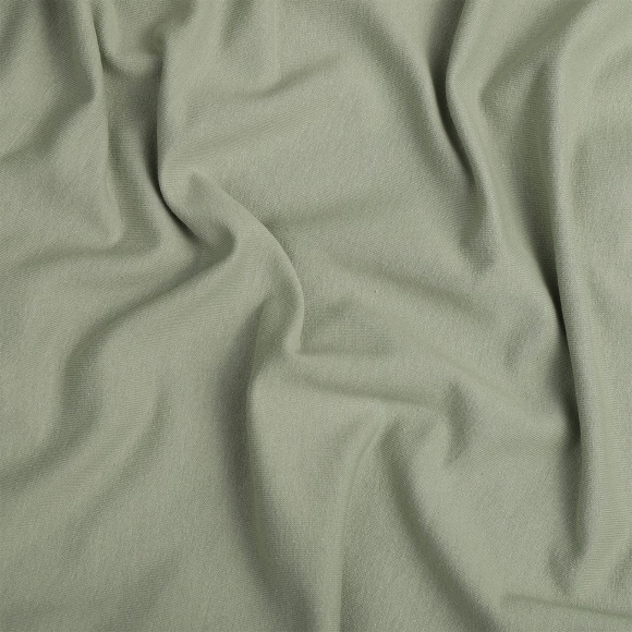 Ткань трикотаж Футер 2х нитка петля с лайкрой 230г пенье 180см розмарин 15-4706 уп.6м