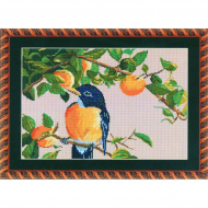 Набор для вышивания KUSTOM KRAFTS арт.NNT-075K Робин 35,6х25,6 см
