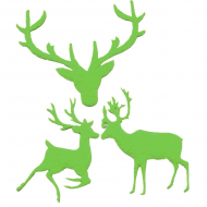 Термоаппликации HKM "Олени", зеленый