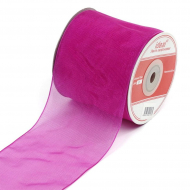 Лента капрон арт.JF-001 шир.75мм цв.037 св.фуксия уп.22,85 м А