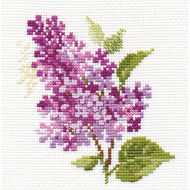 Набор для вышивания АЛИСА арт.0-138 Веточка сирени 11х11 см Набор для вышивания АЛИСА арт.0-138 Веточка сирени 11х11 см