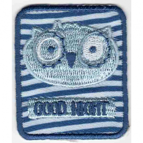 Термоаппликация HKM "Eule im Rechteck gestreift"