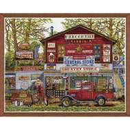 Набор для вышивания DESIGN WORKS арт.3440 Открыто для бизнеса 30,5х30,5 см