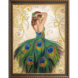 Набор для изготовления картин АЛМАЗНАЯ ЖИВОПИСЬ арт.АЖ.3018 Волшебное платье 40х50 см