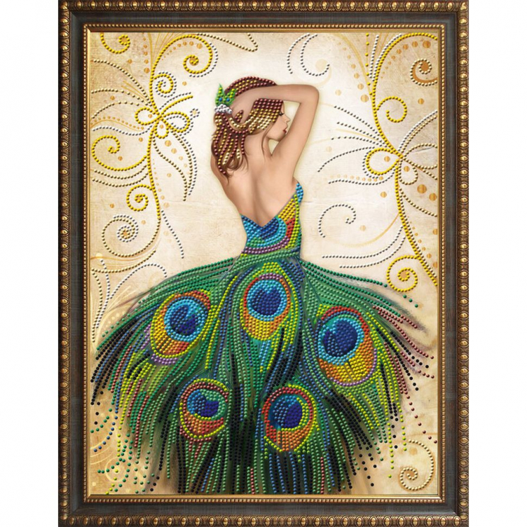 Набор для изготовления картин АЛМАЗНАЯ ЖИВОПИСЬ арт.АЖ.3018 Волшебное платье 40х50 см