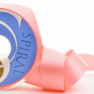 Лента атласная двусторонняя SAFISA, 11 мм, 25 м, цвет 06, розово-персиковый