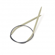 211245 PRYM Спицы круговые для вязания с гибкой черной леской 3,5мм 40см алюминий уп.1шт