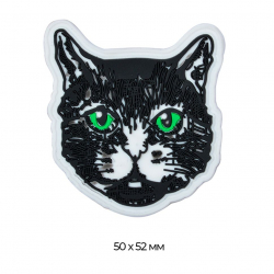 Аппликация пришивная арт.TBY.WJ1320 BLACK CAT 5х5,2см уп.20шт