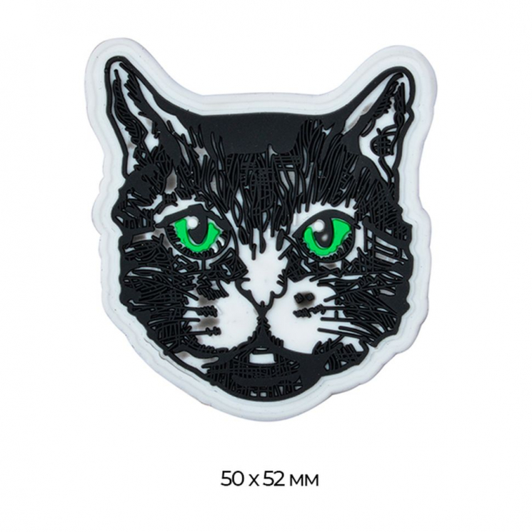 Аппликация пришивная арт.TBY.WJ1320 BLACK CAT 5х5,2см уп.20шт
