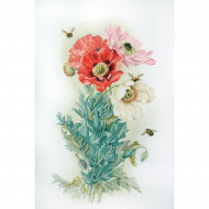 Набор для вышивания МАРЬЯ ИСКУСНИЦА арт.06.002.24 Цветок ангелов, по картине П. Лонгпре 30х45 см