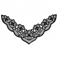 Кружевная вставка арт.TR.7929D-12 220х120см цв.2 черный уп.10шт