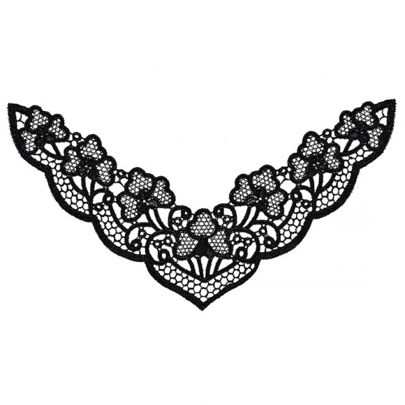 Кружевная вставка арт.TR.7929D-12 220х120см цв.2 черный уп.10шт