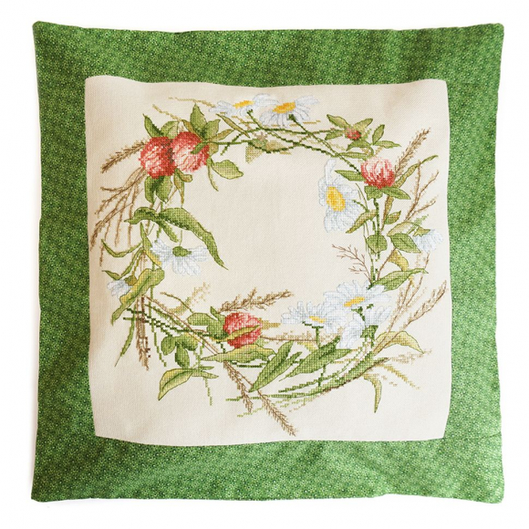 Набор для вышивания МАРЬЯ ИСКУСНИЦА арт.14.001.07 Наволочка Полевой венок 40х40 см Набор для вышивания МАРЬЯ ИСКУСНИЦА арт.14.001.07 Наволочка Полевой венок 40х40 см