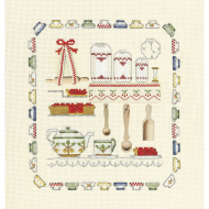 Набор для вышивания Le Bonheur des Dames арт.2613 Accessoires Cuisine (Кухонные принадлежности) 20х21 см