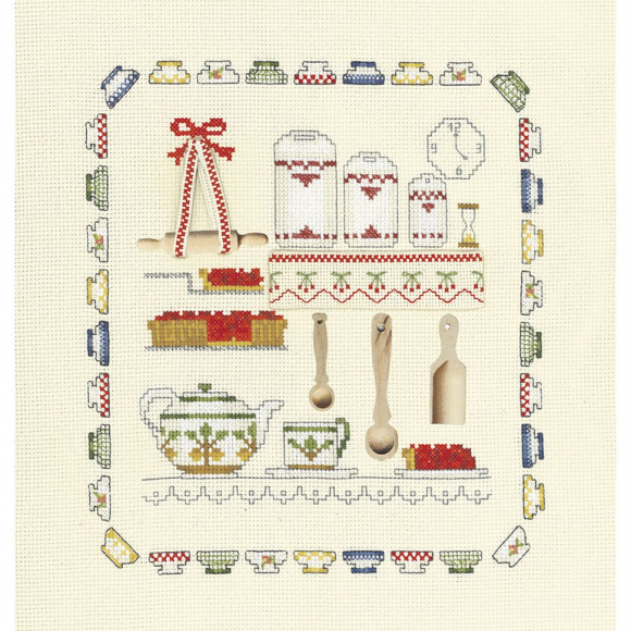 Набор для вышивания Le Bonheur des Dames арт.2613 Accessoires Cuisine (Кухонные принадлежности) 20х21 см