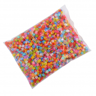 Пуговицы пластик Цветочки, TBY-005 цв.ассорти 16L-10мм, 2 прокола, 500 г (5000 шт) Пуговицы пластик Цветочки, TBY-005 цв.ассорти 16L-10мм, 2 прокола, 500 г (5000 шт)