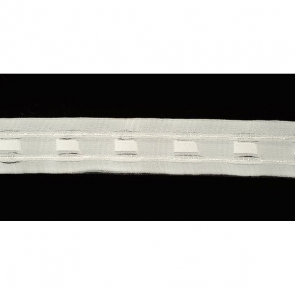 Лента шторная 32мм сборка: карандаш арт.09с3546 цв. белый рул. 100м