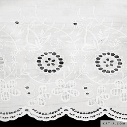 186021_Ткань Embroidery Cotton Placed, 100% хлопок, 125 см, 70 г/м?