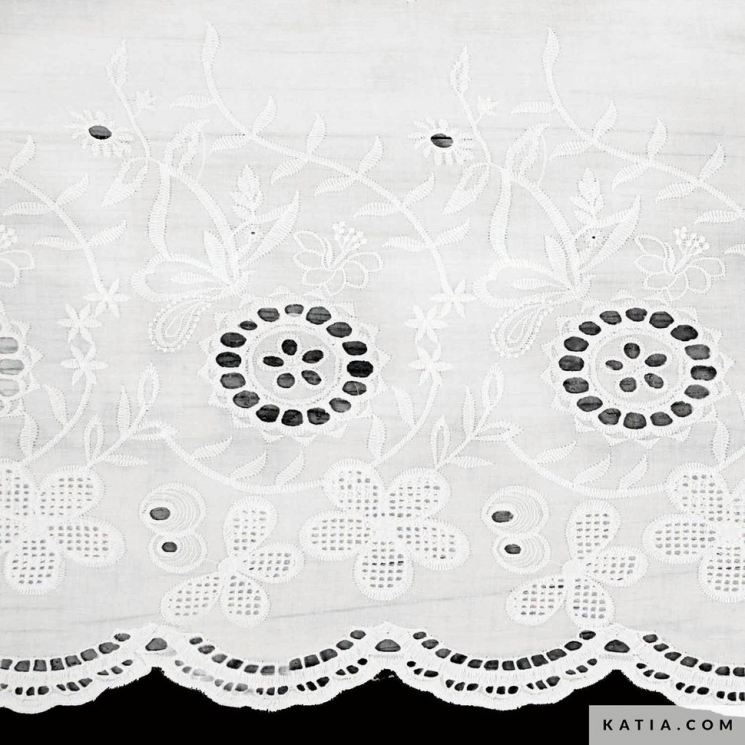 186021_Ткань Embroidery Cotton Placed, 100% хлопок, 125 см, 70 г/м?