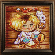 Рисунок на ткани (Бисер) КОНЁК арт. 1337 Кузя 25х25 см