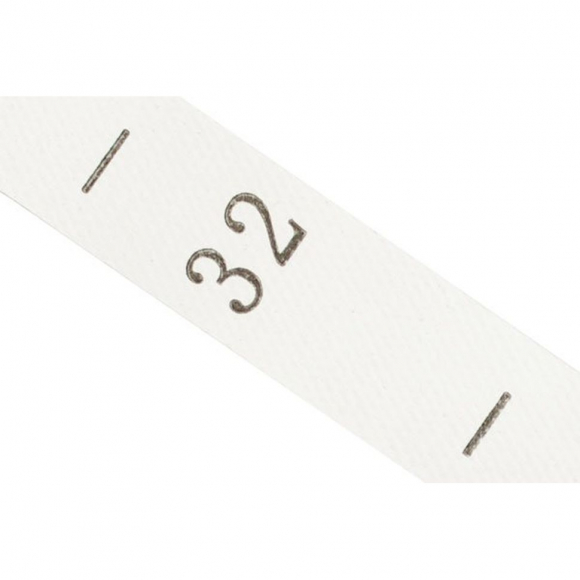 Размерники полиэстер 32 белый 10х25 мм ТВ в рул. 800 шт (20м)