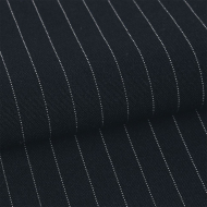 Ткань Габардин кач-во Фухуа в полоску 180 г/м? 100% полиэстер шир.150 см арт.TBY.Gbf.st.24102.1.4 цв.04 т.серый рул.25м