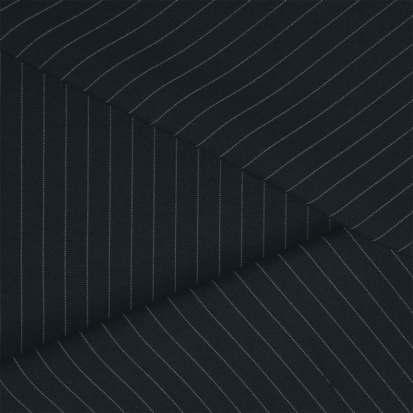 Ткань Габардин кач-во Фухуа в полоску 180 г/м? 100% полиэстер шир.150 см арт.TBY.Gbf.st.24102.1.4 цв.04 т.серый рул.25м