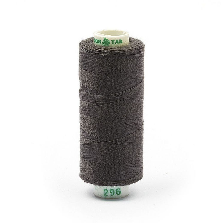 Нитки Dor Tak бытовые 40/2 полиэстер 366м цв.296 серый
