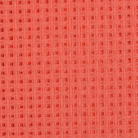 Канва для вышивания крупная арт.854 (10х44кл) 40х50см цв.коралл