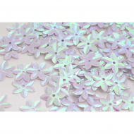 Пайетки россыпью арт.TBY-FLK462 15мм цв.099 белый уп.50г