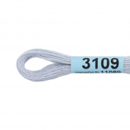 Нитки для вышивания Gamma мулине (3071-3172) 100% хлопок 24 x 8 м цв.3109 бл.сиреневый