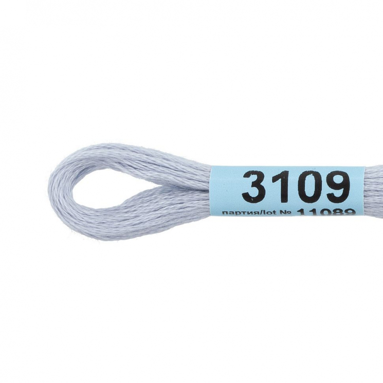 Нитки для вышивания Gamma мулине (3071-3172) 100% хлопок 24 x 8 м цв.3109 бл.сиреневый