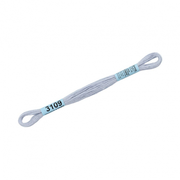 Нитки для вышивания Gamma мулине (3071-3172) 100% хлопок 24 x 8 м цв.3109 бл.сиреневый