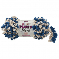 Пряжа для вязания Ализе Puffy More (100% микрополиэстер) 2х150г/11,5м цв.6263