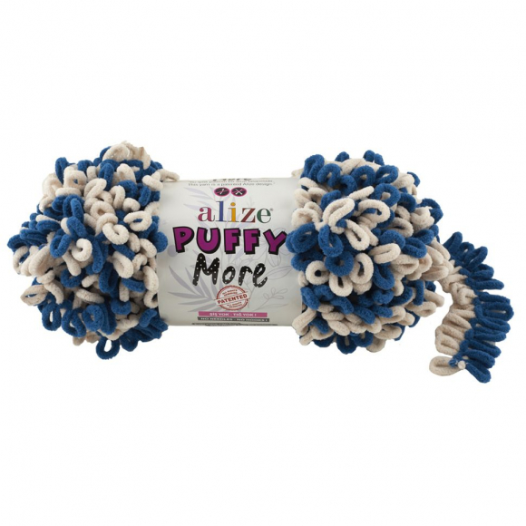 Пряжа для вязания Ализе Puffy More (100% микрополиэстер) 2х150г/11,5м цв.6263