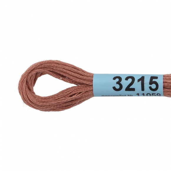 Нитки для вышивания Gamma мулине (3173-6115) 100% хлопок 24 x 8 м цв.3215 св.коричневый