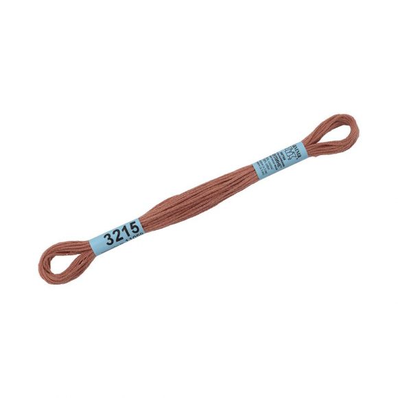 Нитки для вышивания Gamma мулине (3173-6115) 100% хлопок 24 x 8 м цв.3215 св.коричневый