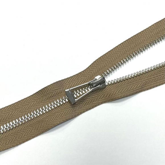 Молния мет. титан №5 никель разъем 65см D810 темно-бежевый