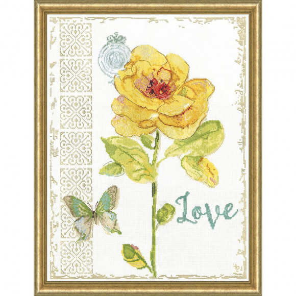 173989_Набор для вышивания "Желтый цветок"