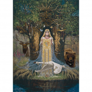 Набор для вышивания PANNA Живая картина арт. JK-2073 Оберег Веда 35х25 см