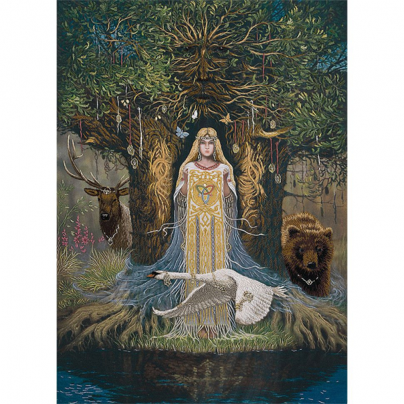 Набор для вышивания PANNA Живая картина арт. JK-2073 Оберег Веда 35х25 см